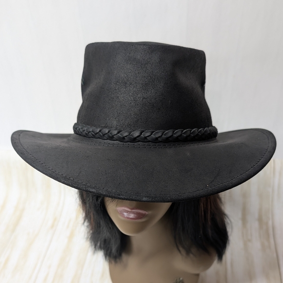 JACKAROO | Australian Leather Hat Sz L - Picture 4 of 13